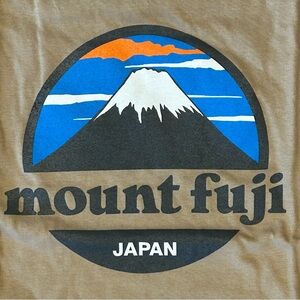 New in Bag Tan Mount Fuji Graphic Tee XL